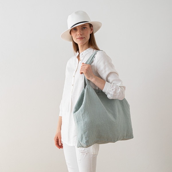 Sac en Lin Terra Sea Foam