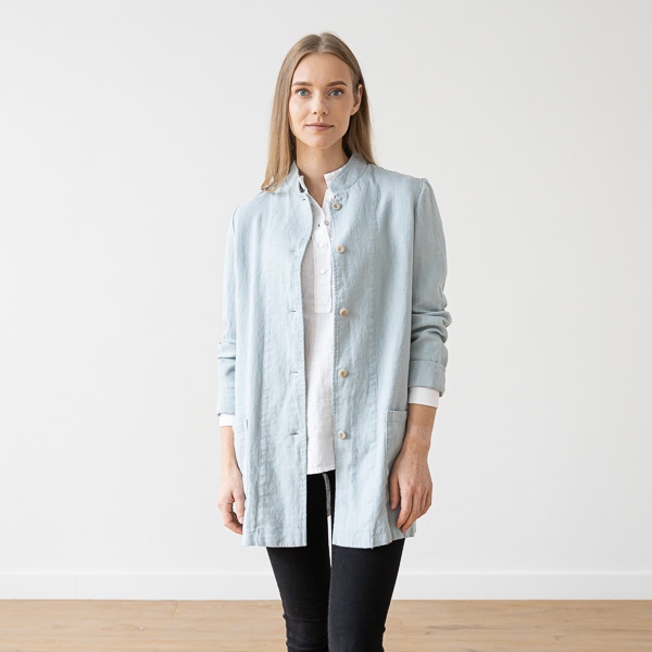Ice Blue Veste en Lin Paolo