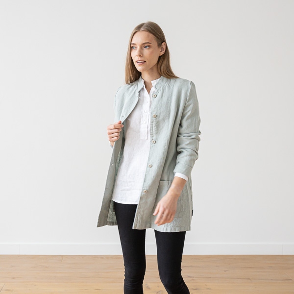 Sea Foam Veste en Lin Paolo