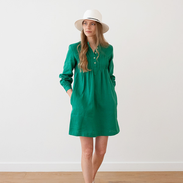 Green Tunique en Lin Sofie