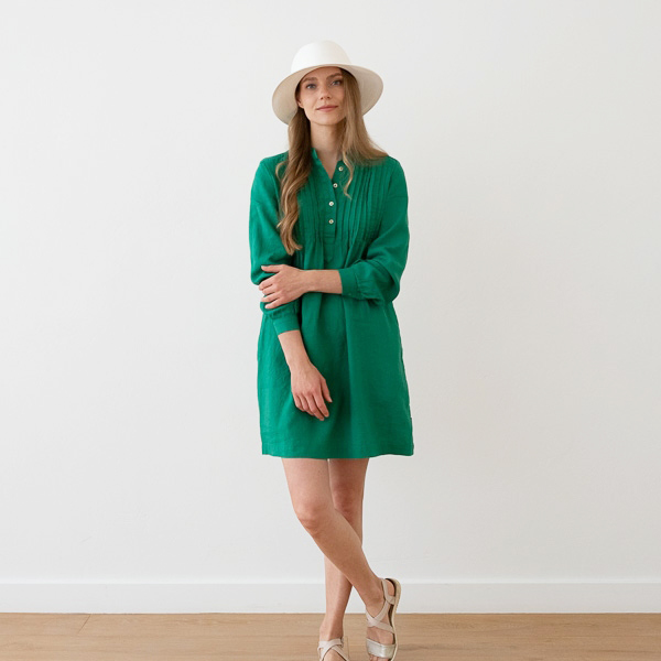 Green Tunique en Lin Sofie