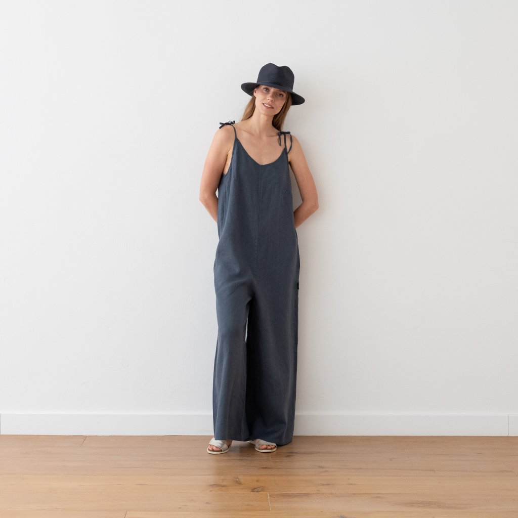 Combinaison en lin Blue Amelia
