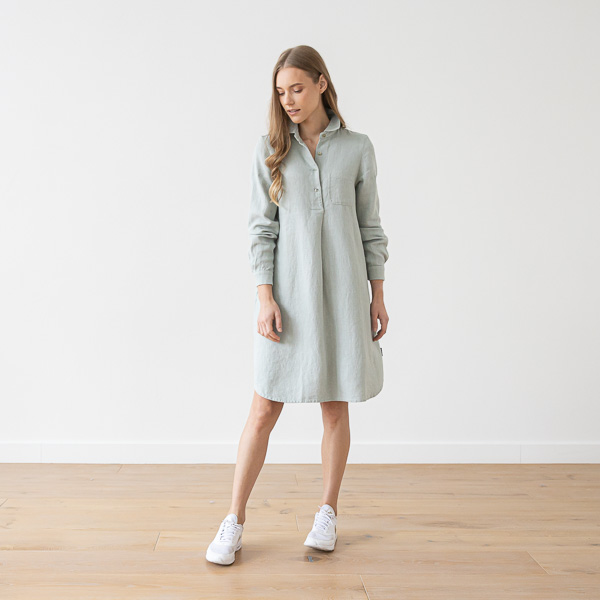 Sea Foam Lin Robe Camilla